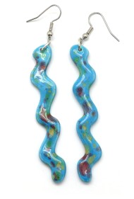 Squiggle Ceramic Earrings